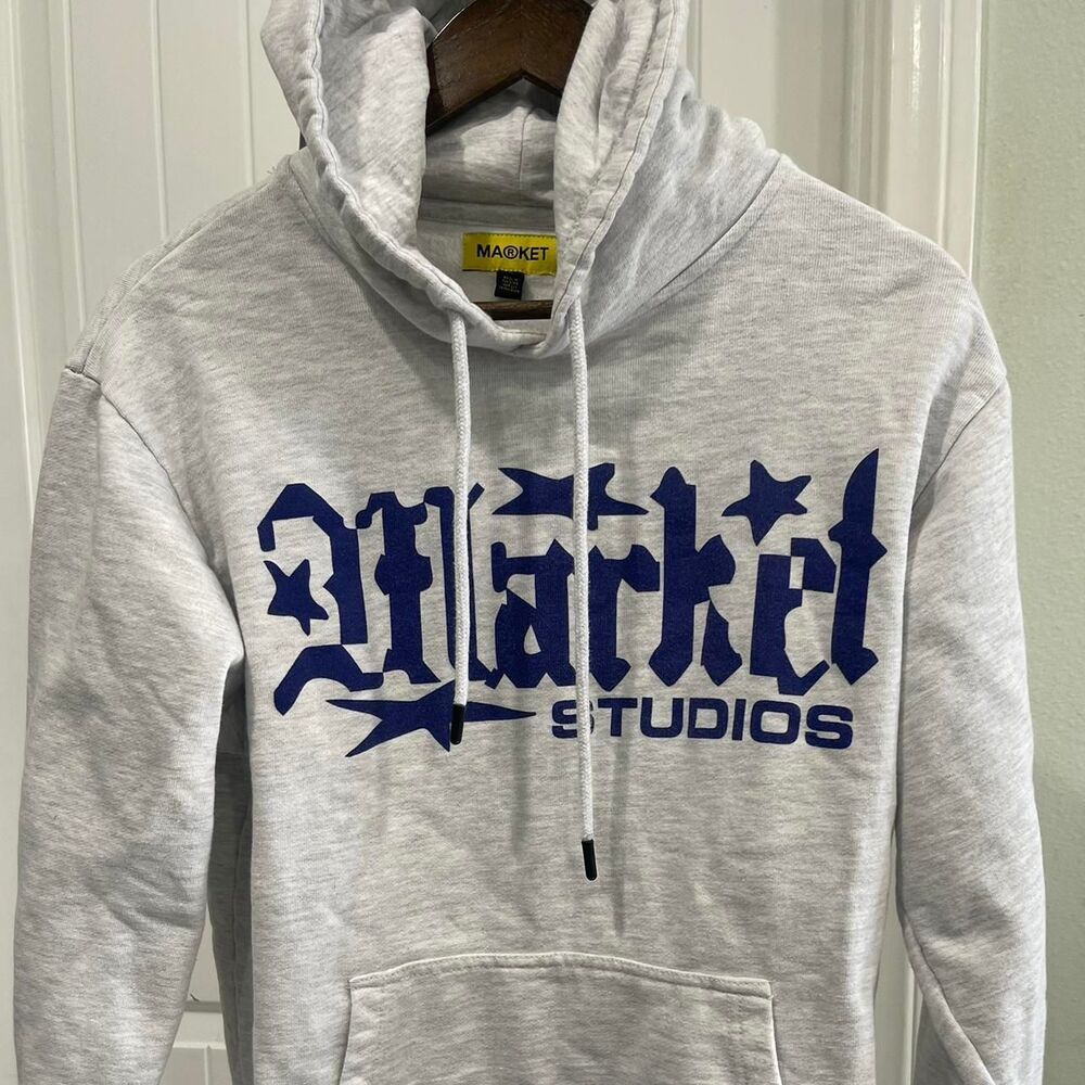 Chinatown-market Men's Grey Hoodie